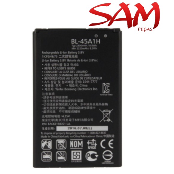 BATERIA LG K10 2016/BL-45A1H - ZW